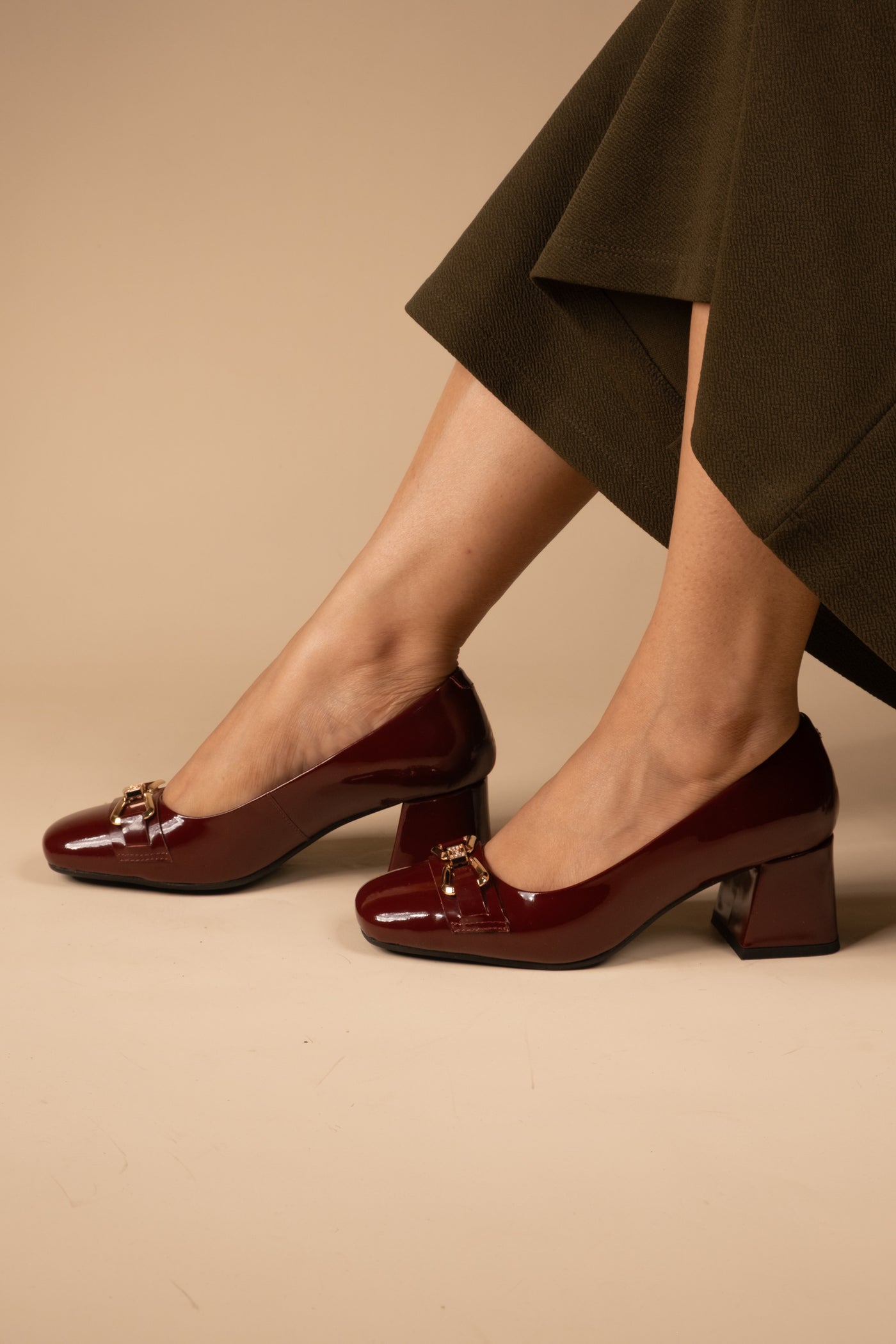 Zeal Leather Patent Block Heals