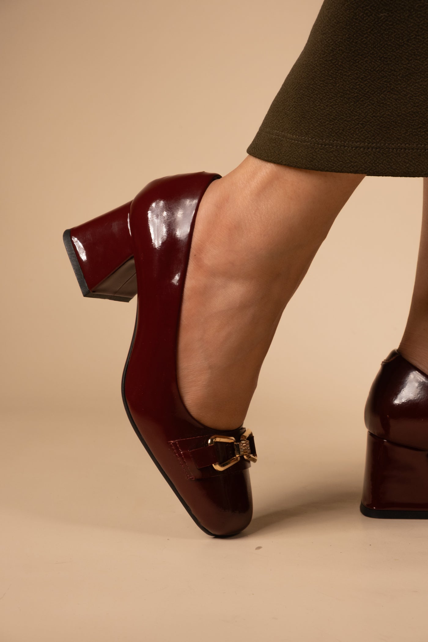 Zeal Leather Patent Block Heals