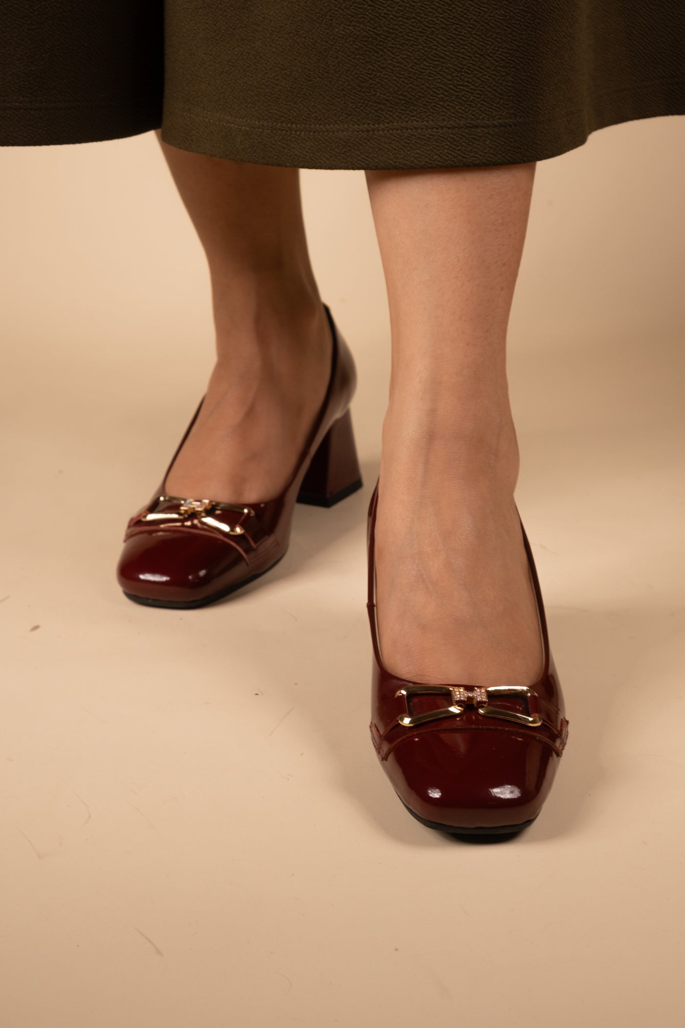 Zeal Leather Patent Block Heals
