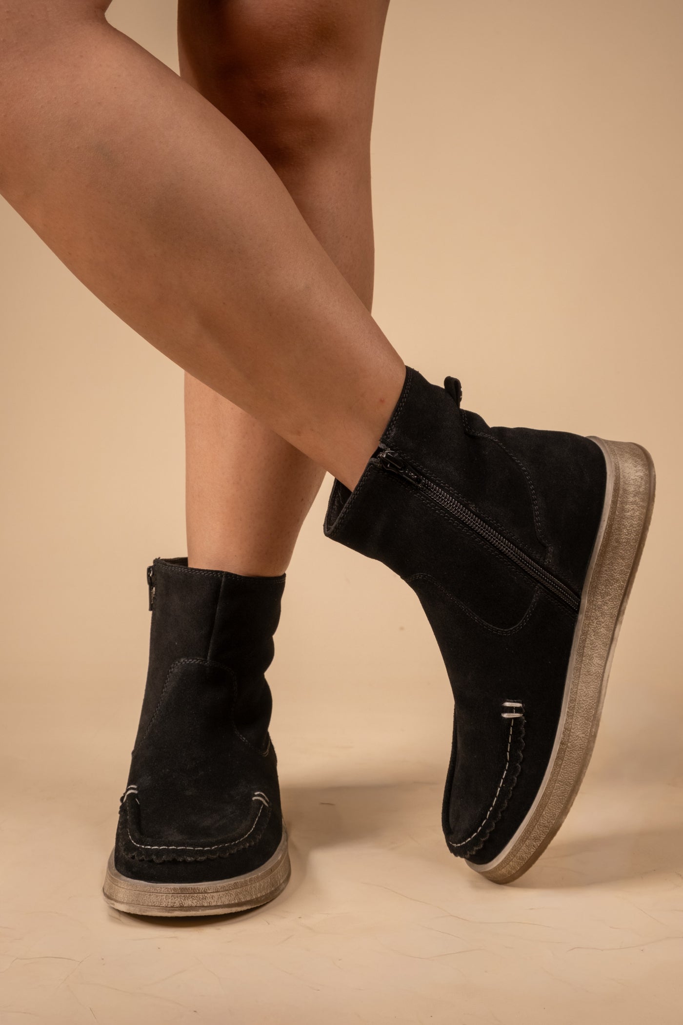 Dune Leather Suede Boots