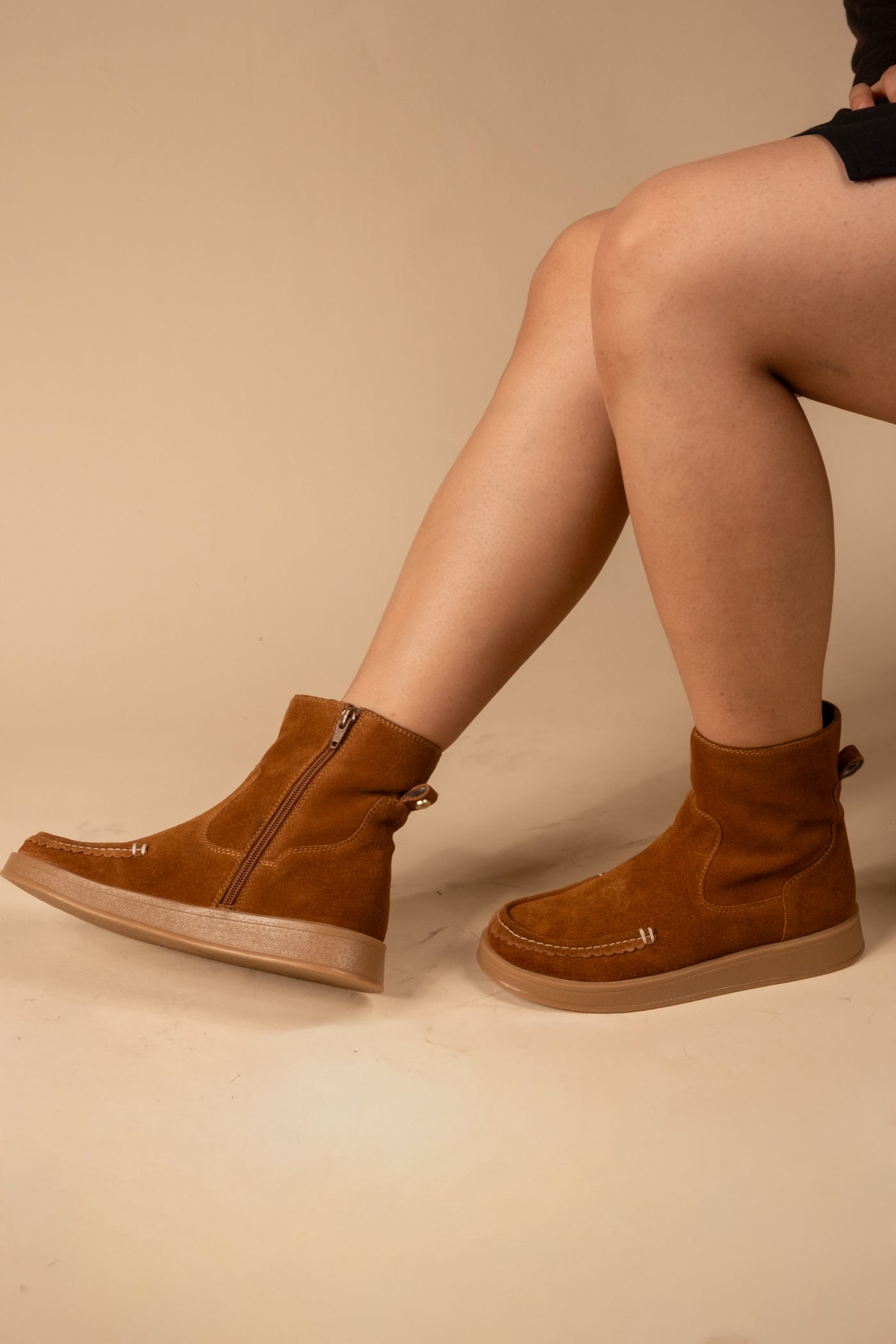 Dune Leather Suede Boots