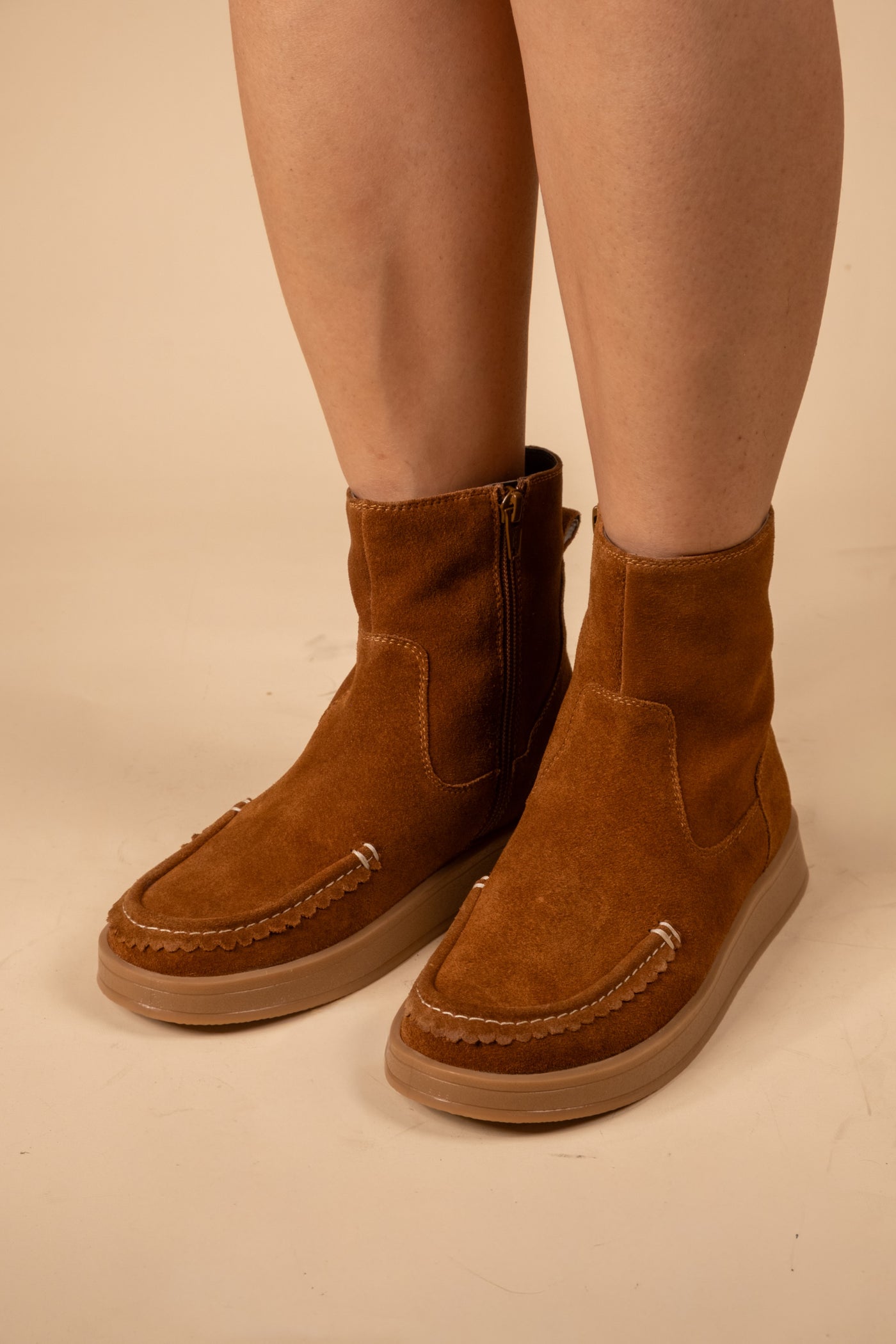 Dune Leather Suede Boots