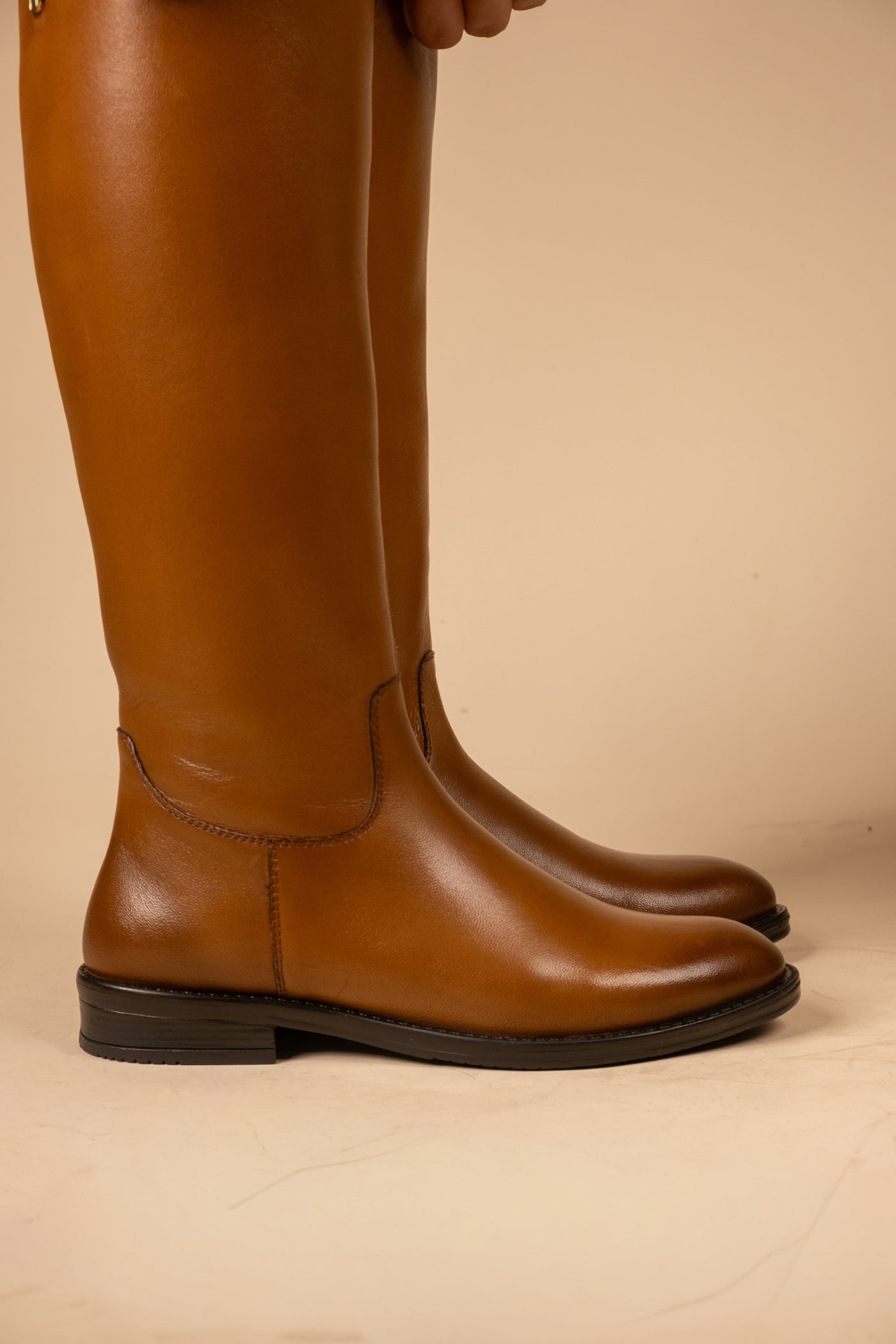 Blaire Leather Knee High Boots