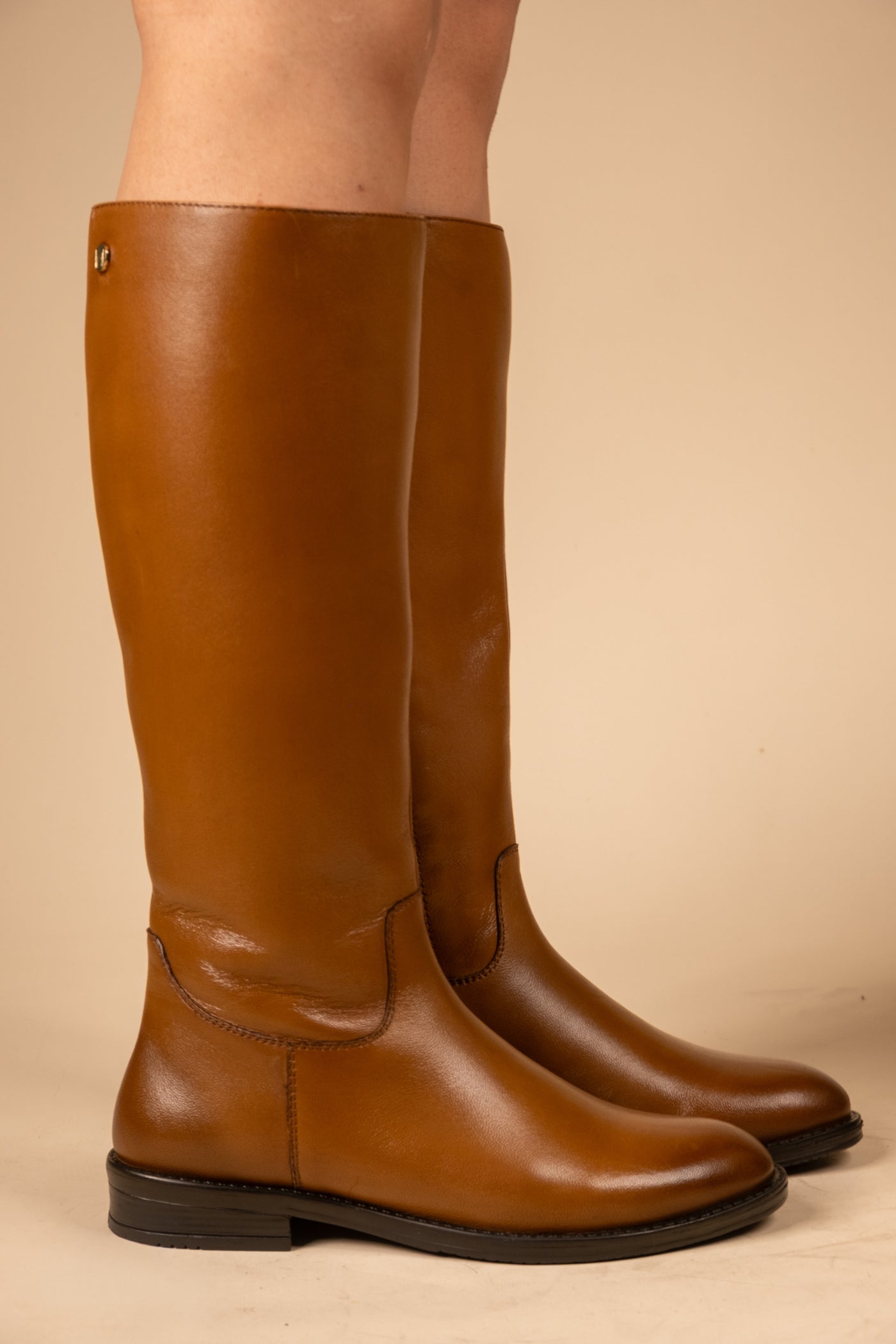 Blaire Leather Knee High Boots
