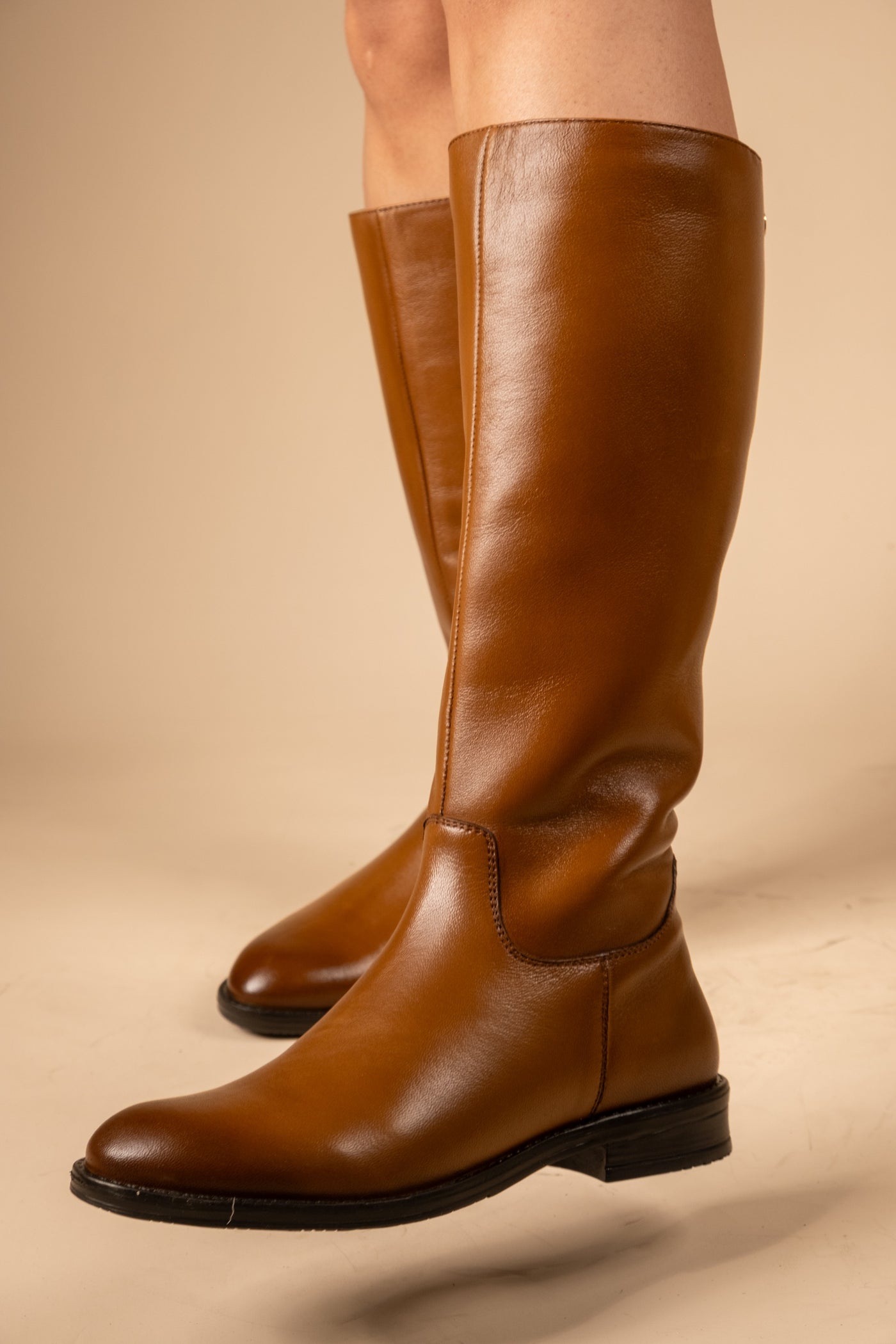 Blaire Leather Knee High Boots