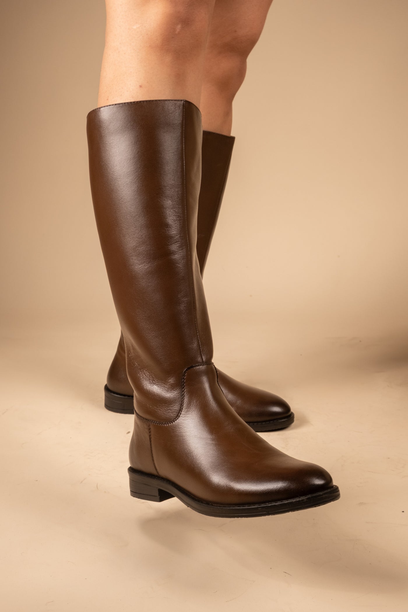 Blaire Leather Knee High Boots