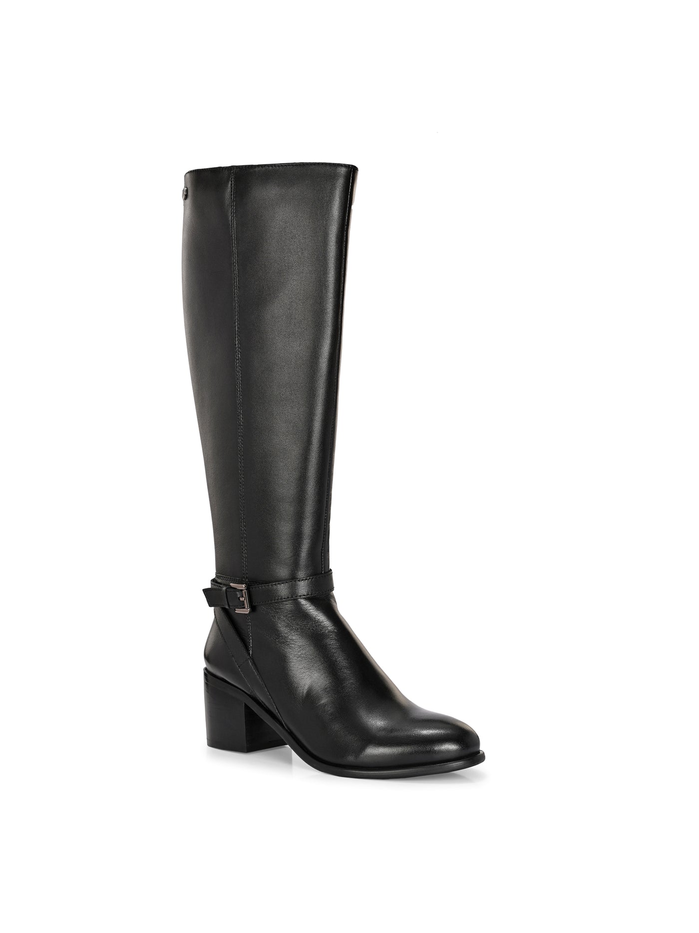 Noir Leather Knee High Boots