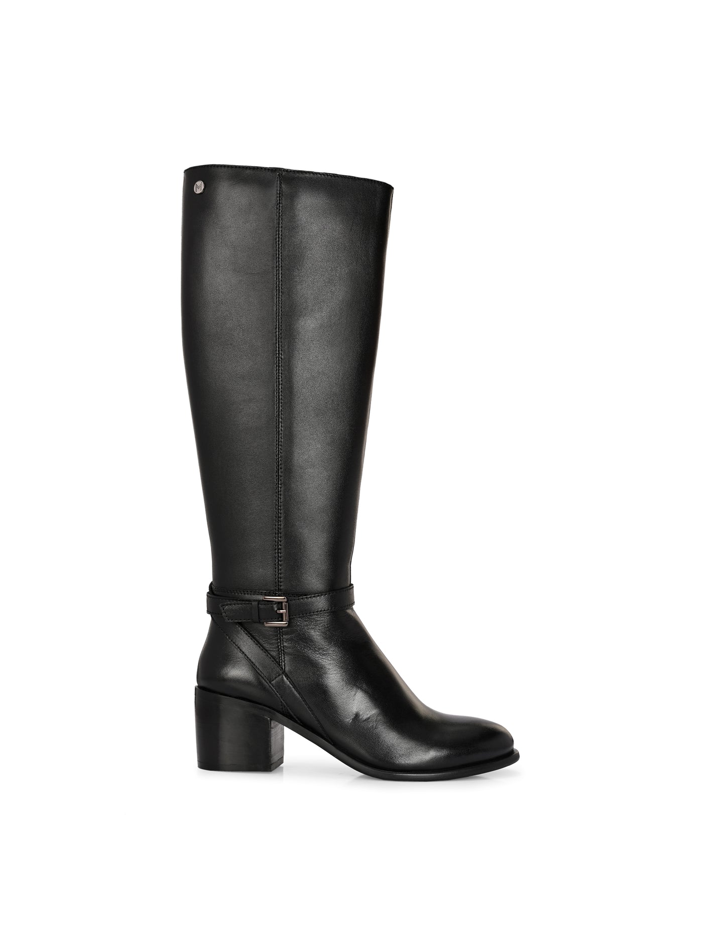 Noir Leather Knee High Boots