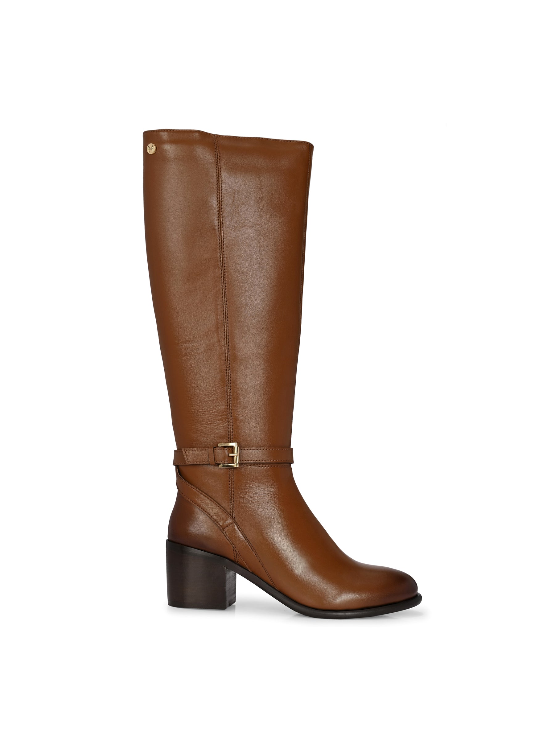 Noir Leather Knee High Boots