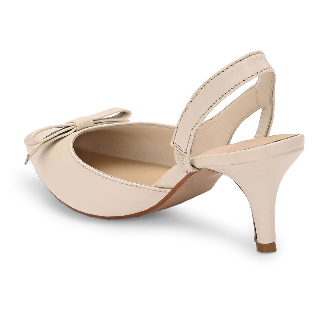 Grace Leather Bow Pumps