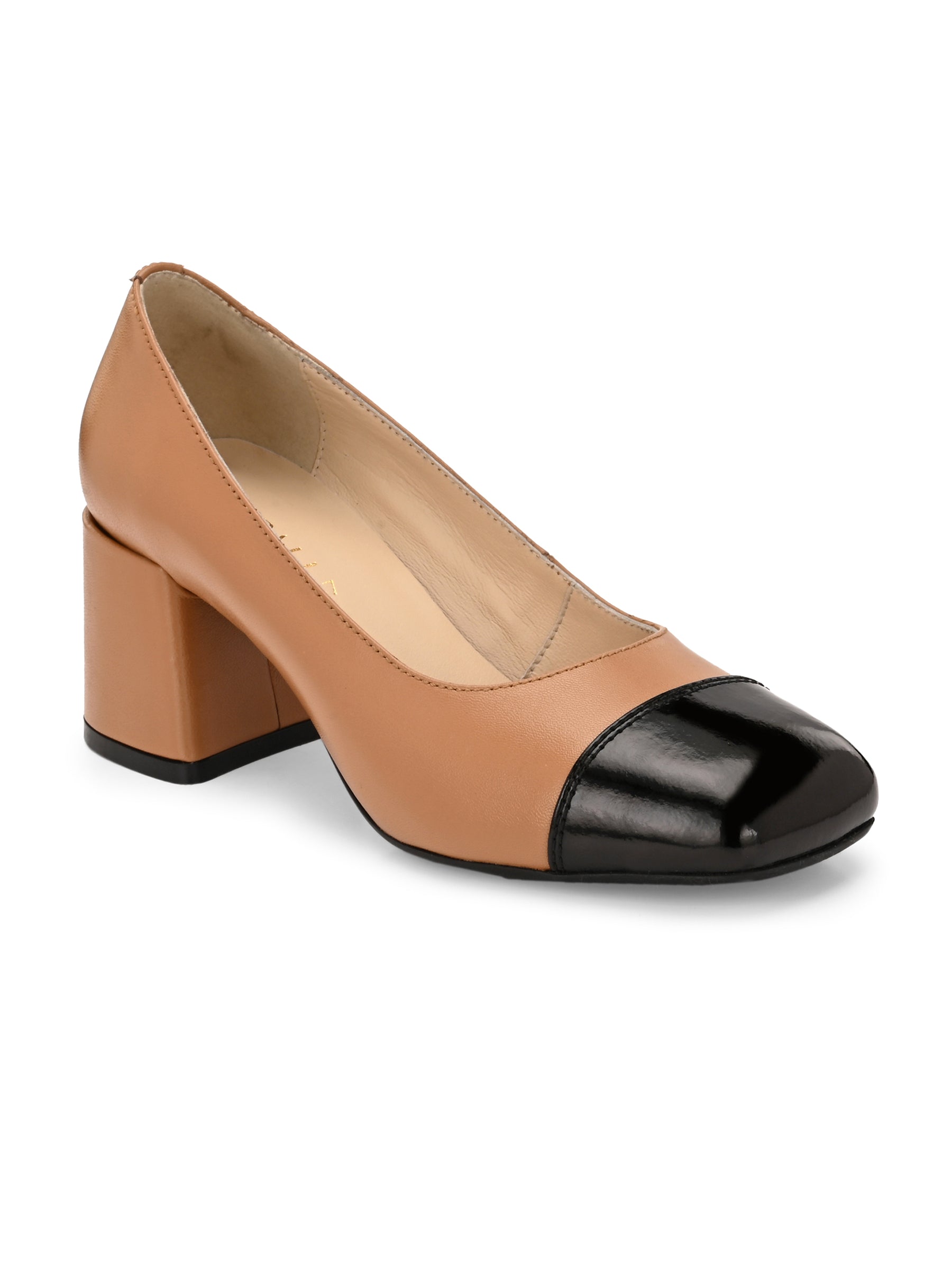 Radiant Leather Block Heels