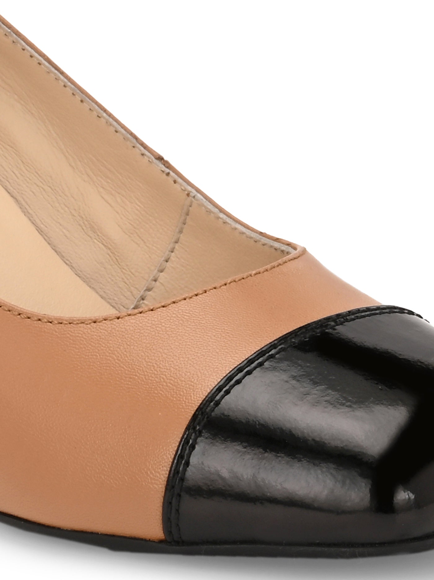 Radiant Leather Block Heels