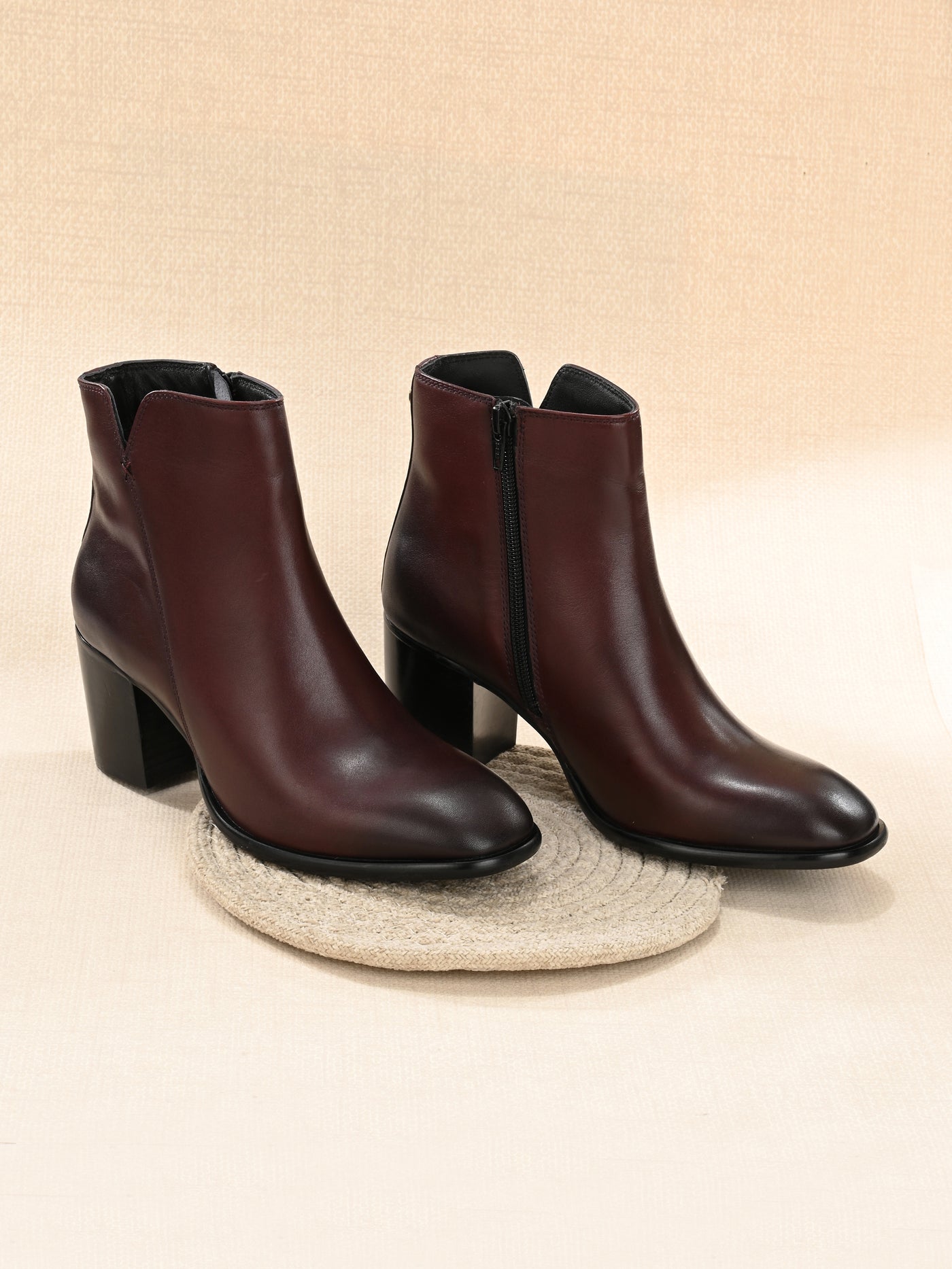 Luna Leather Ankle Boots