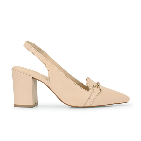 Elena Leather Block Heels