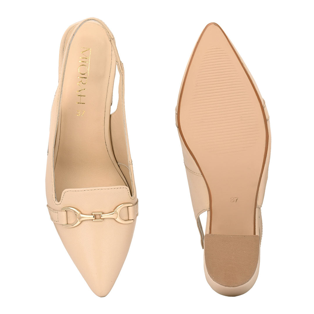 Elena Leather Block Heels