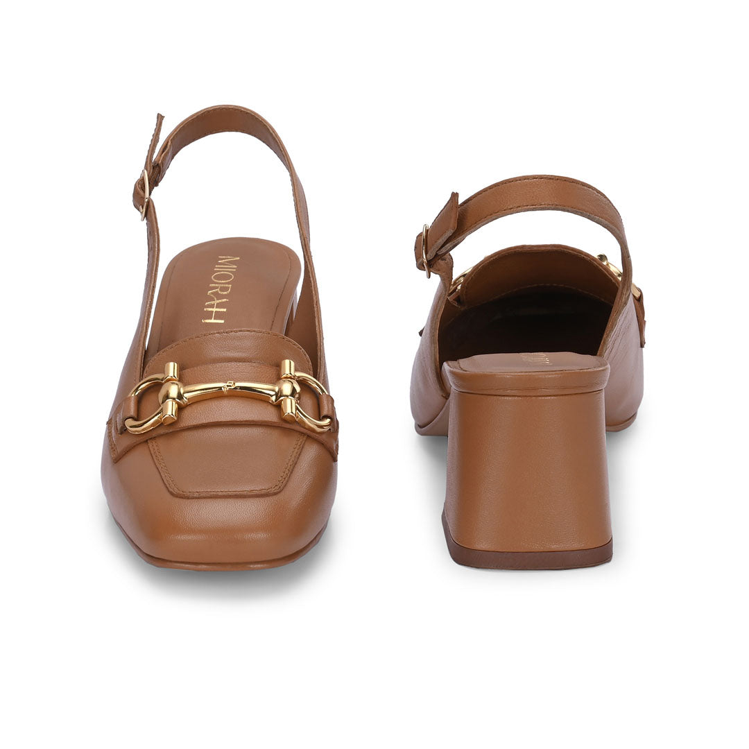 Allure Leather Block Heels