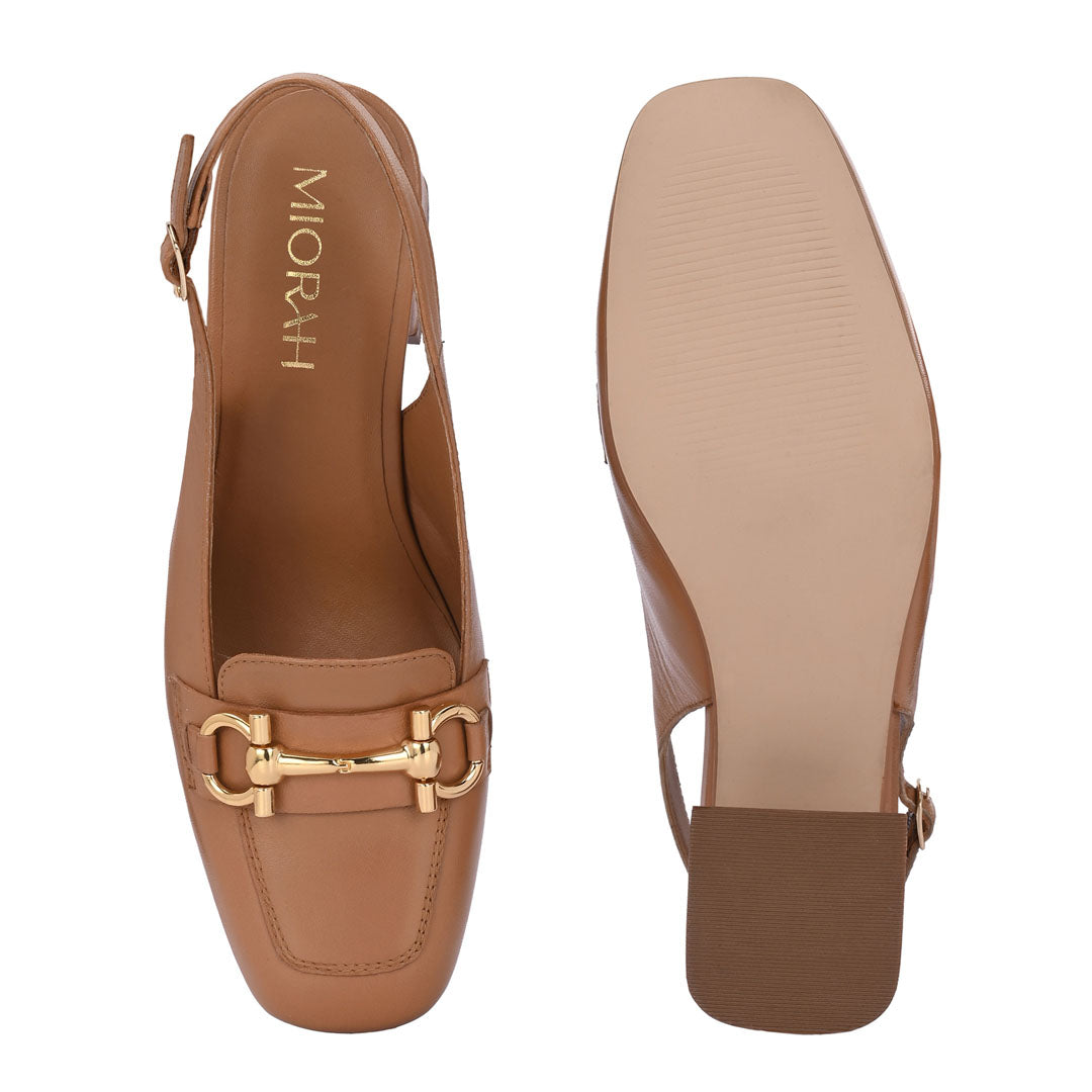 Allure Leather Block Heels