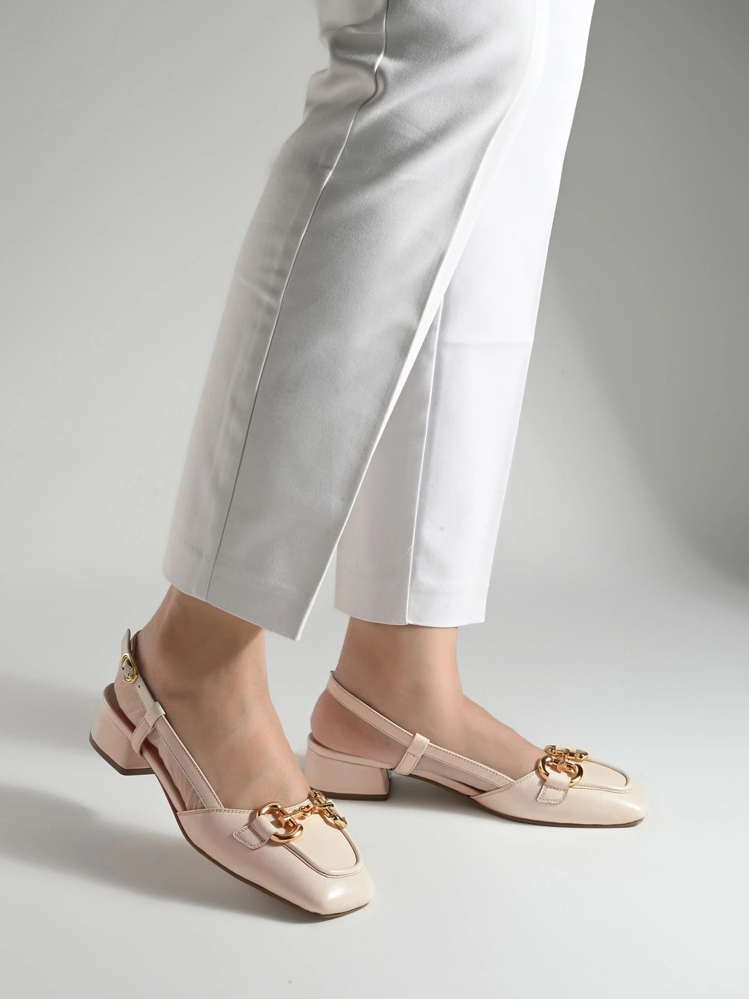 Majestic Leather Block Heels