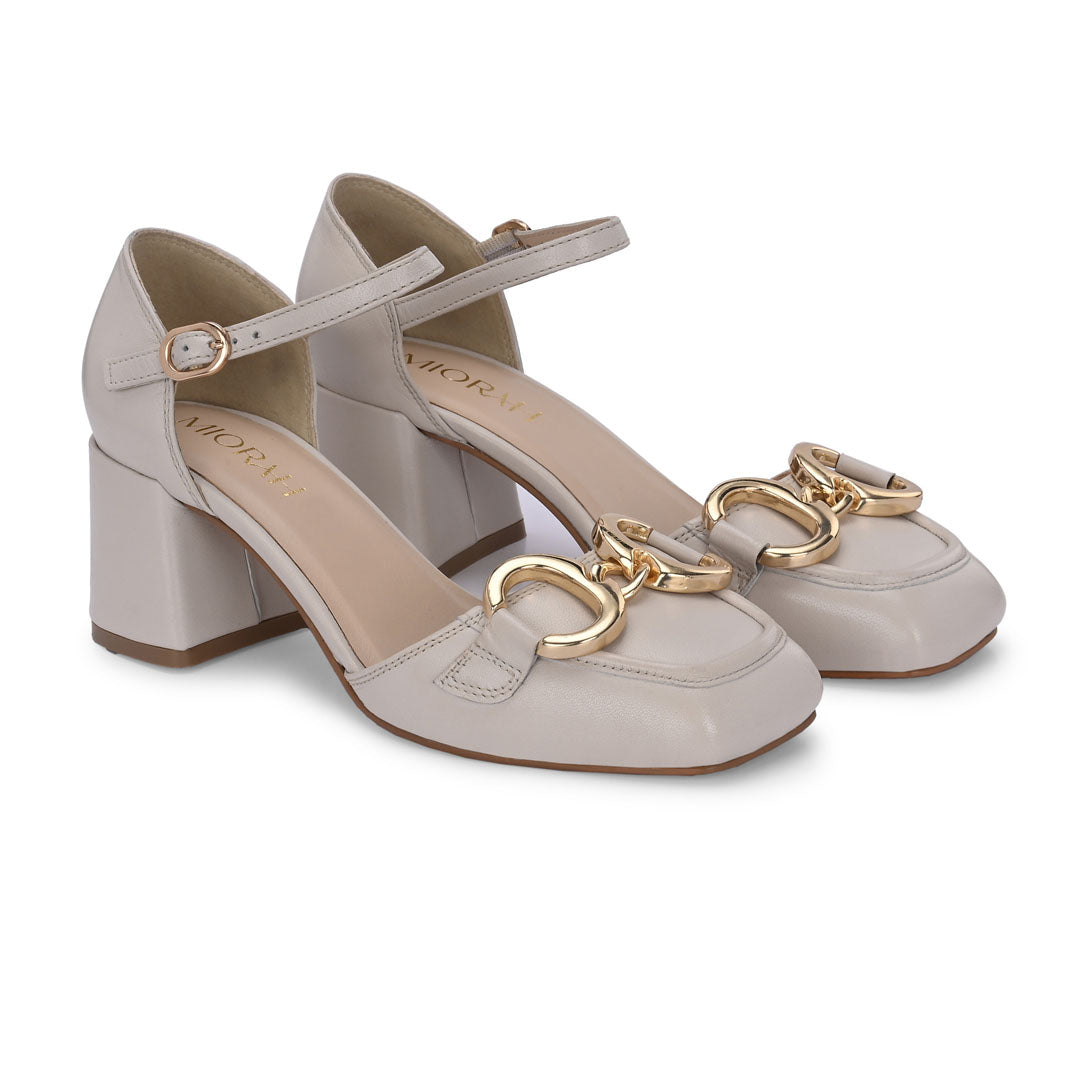 Empress Leather Praty Block Heels