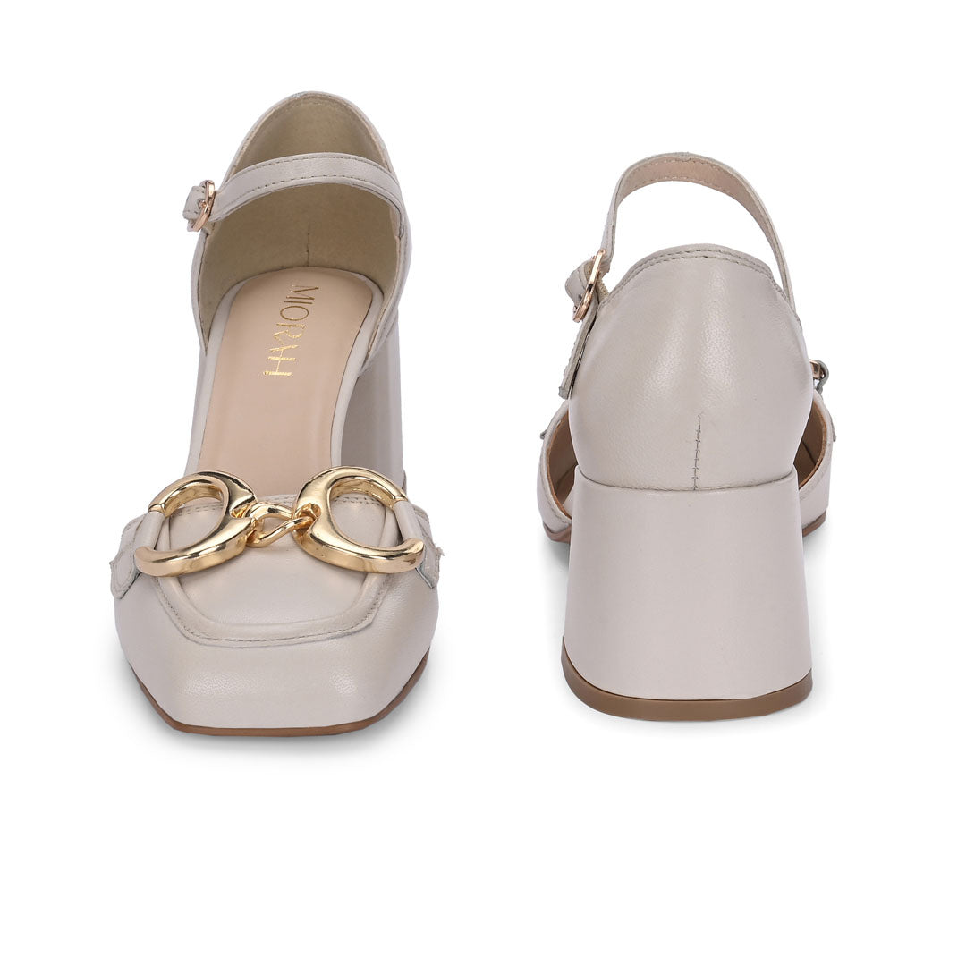 Empress Leather Praty Block Heels