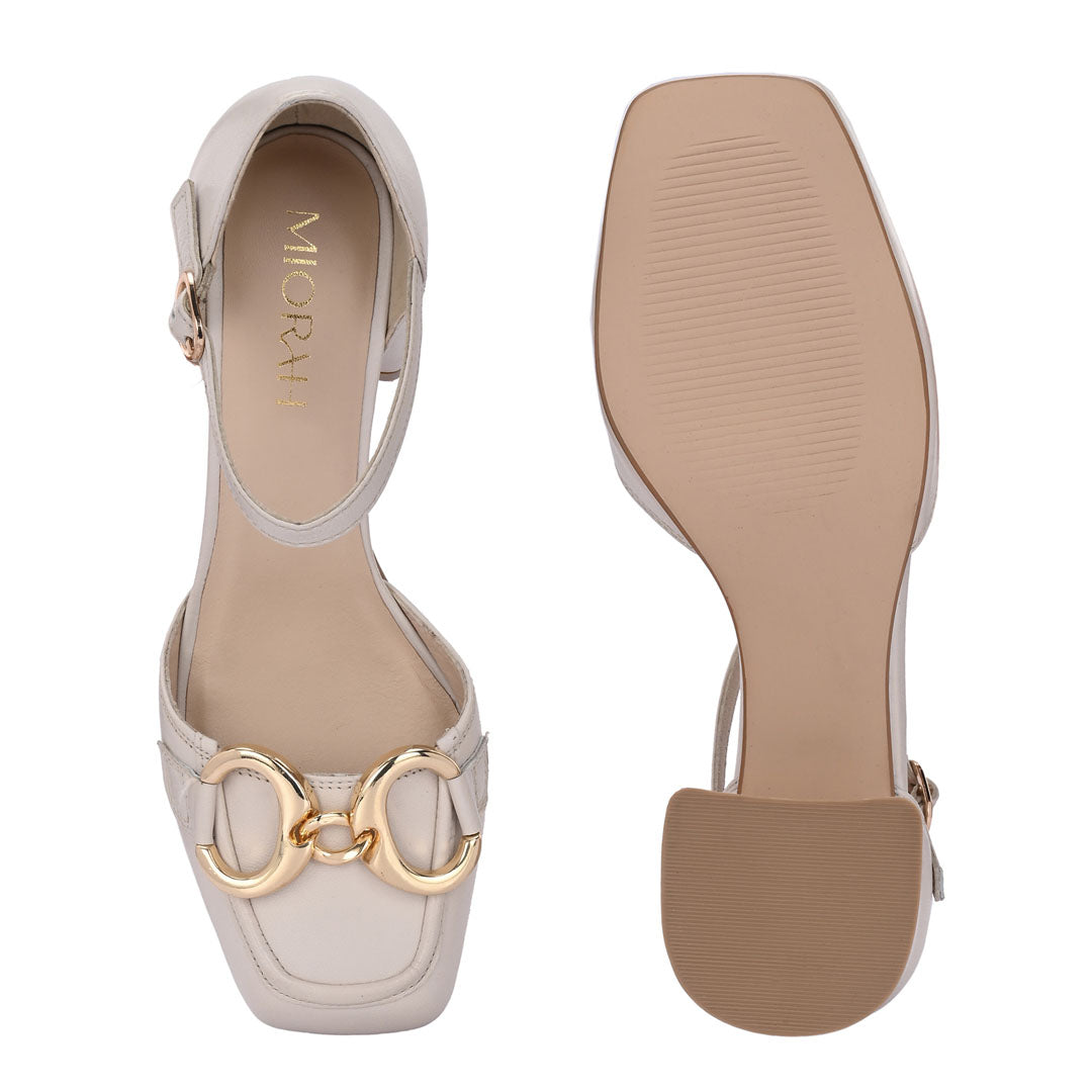 Empress Leather Praty Block Heels
