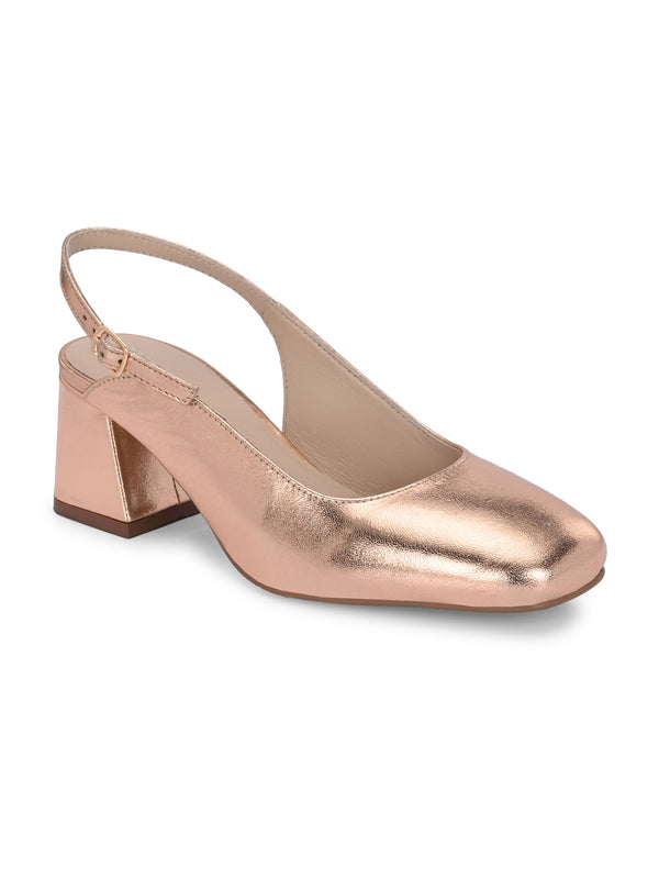 Glamour Leather Block Heels