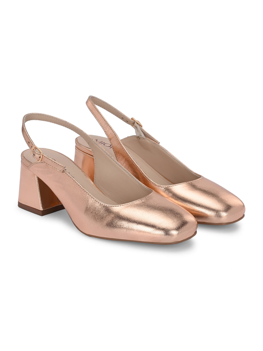 Glamour Leather Block Heels