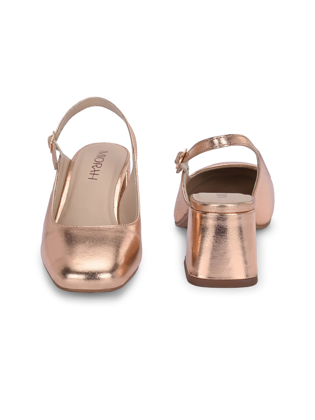 Glamour Leather Block Heels