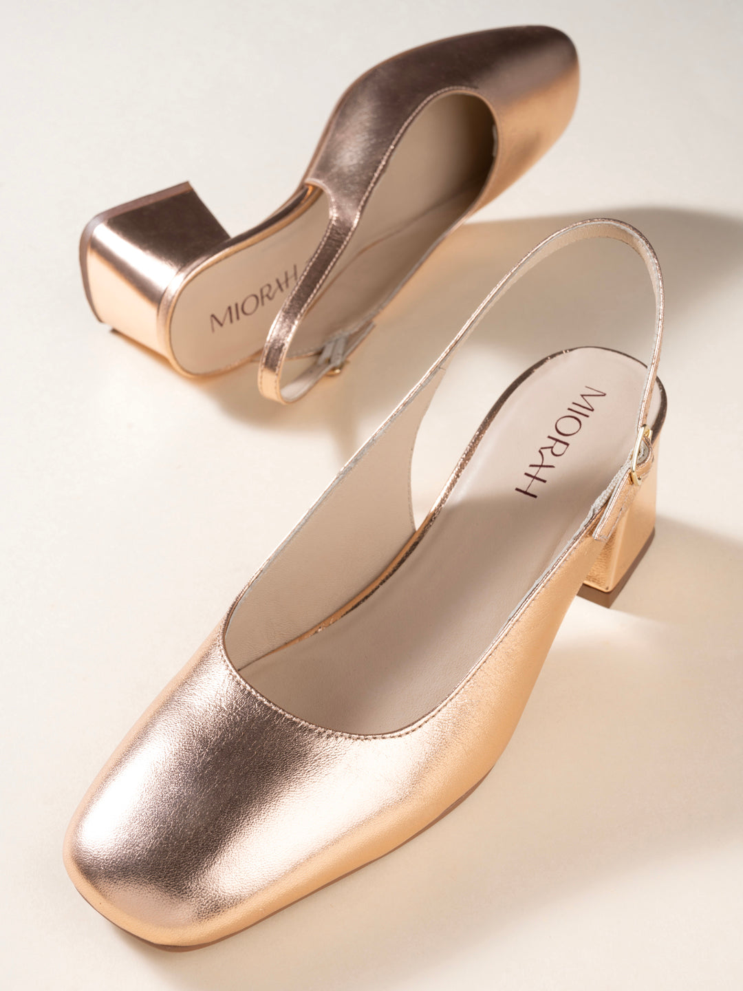 Glamour Leather Block Heels