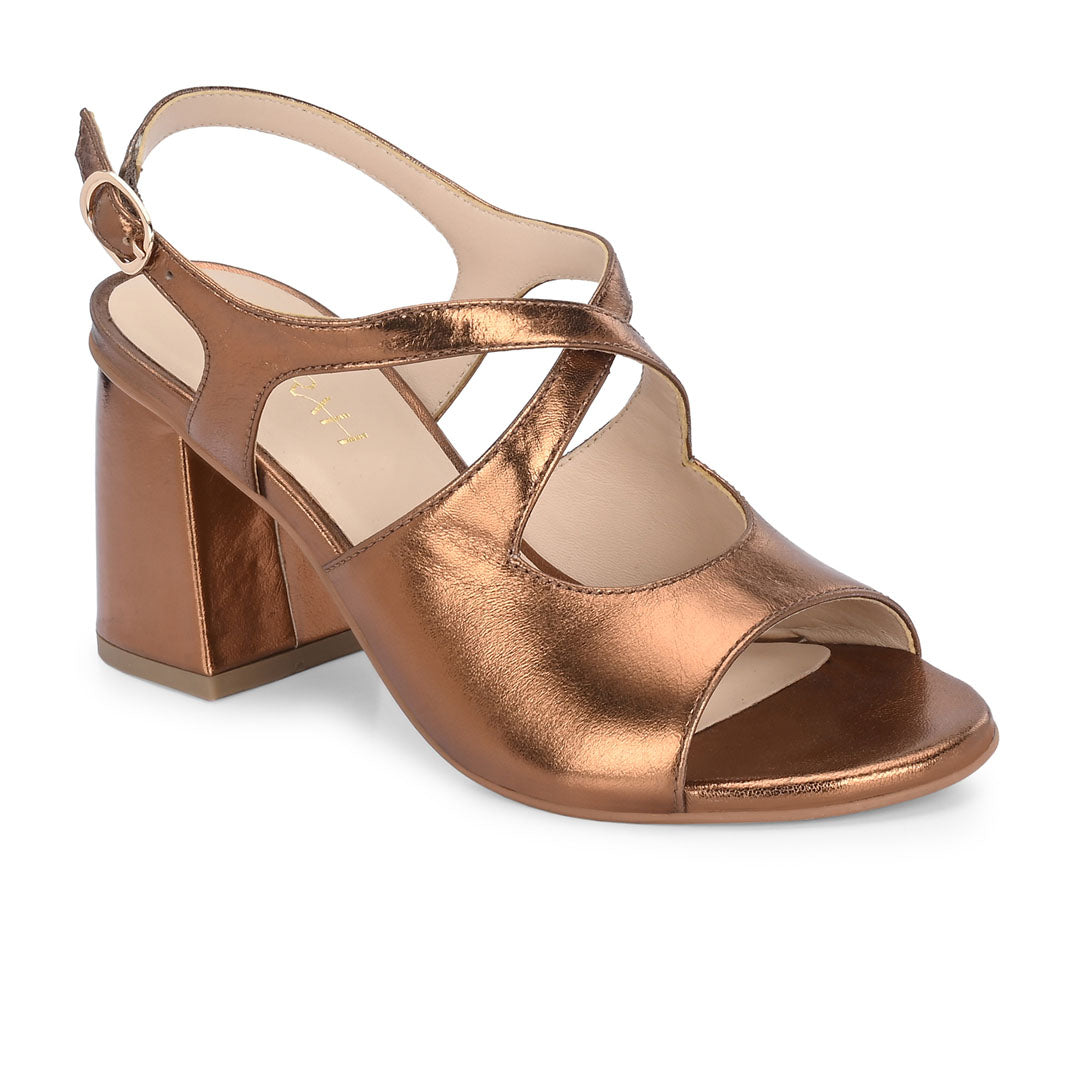 Eclat Metallic Leather Party Heels