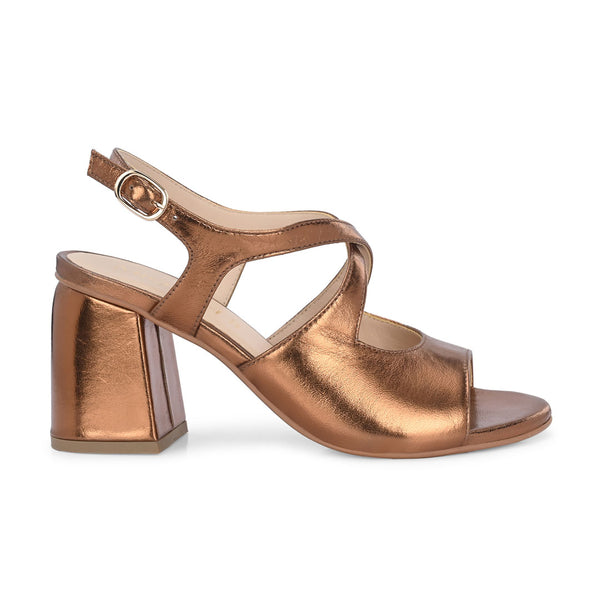 Eclat Metallic Leather Party Heels