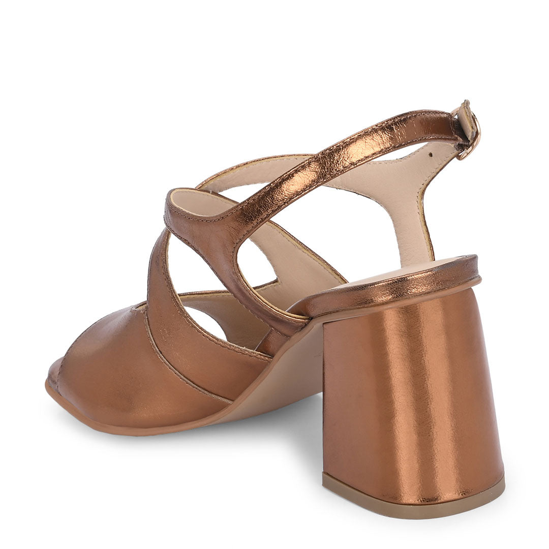 Eclat Metallic Leather Party Heels