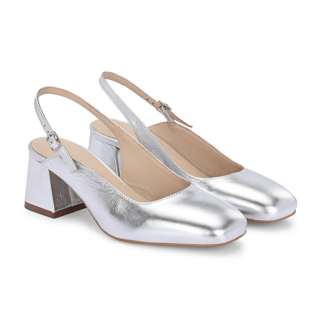 Glamour Leather Block Heels