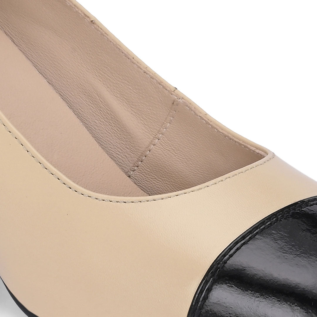 Radiant Leather Block Heels