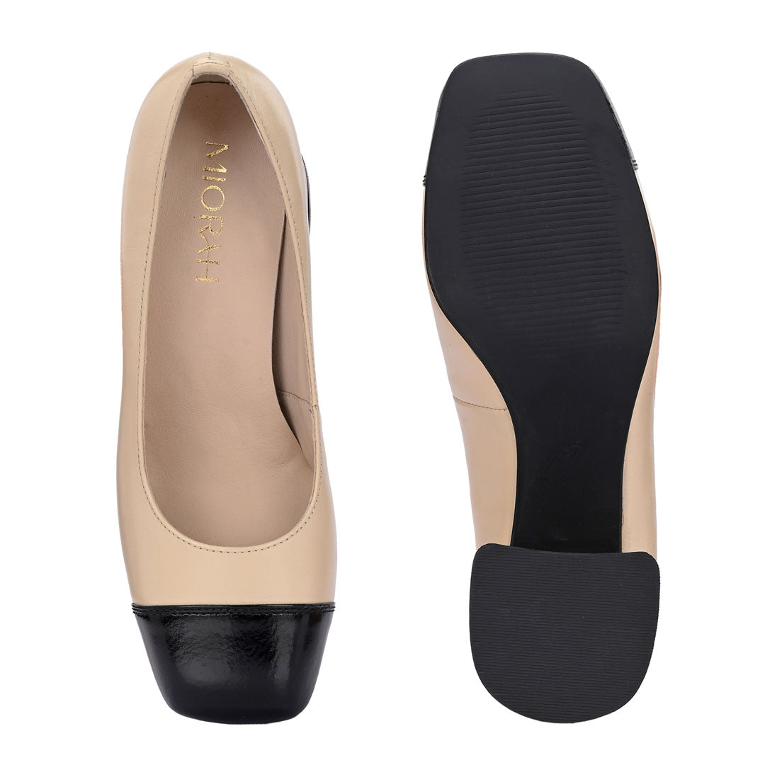 Radiant Leather Block Heels