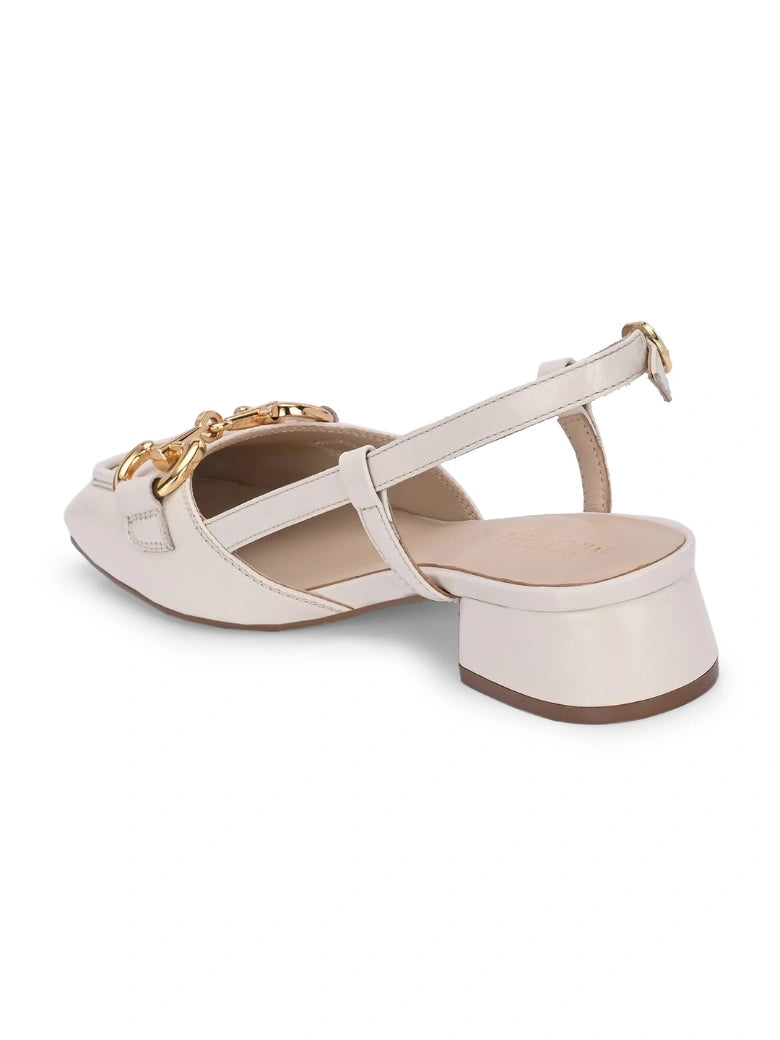 Majestic Leather Block Heels
