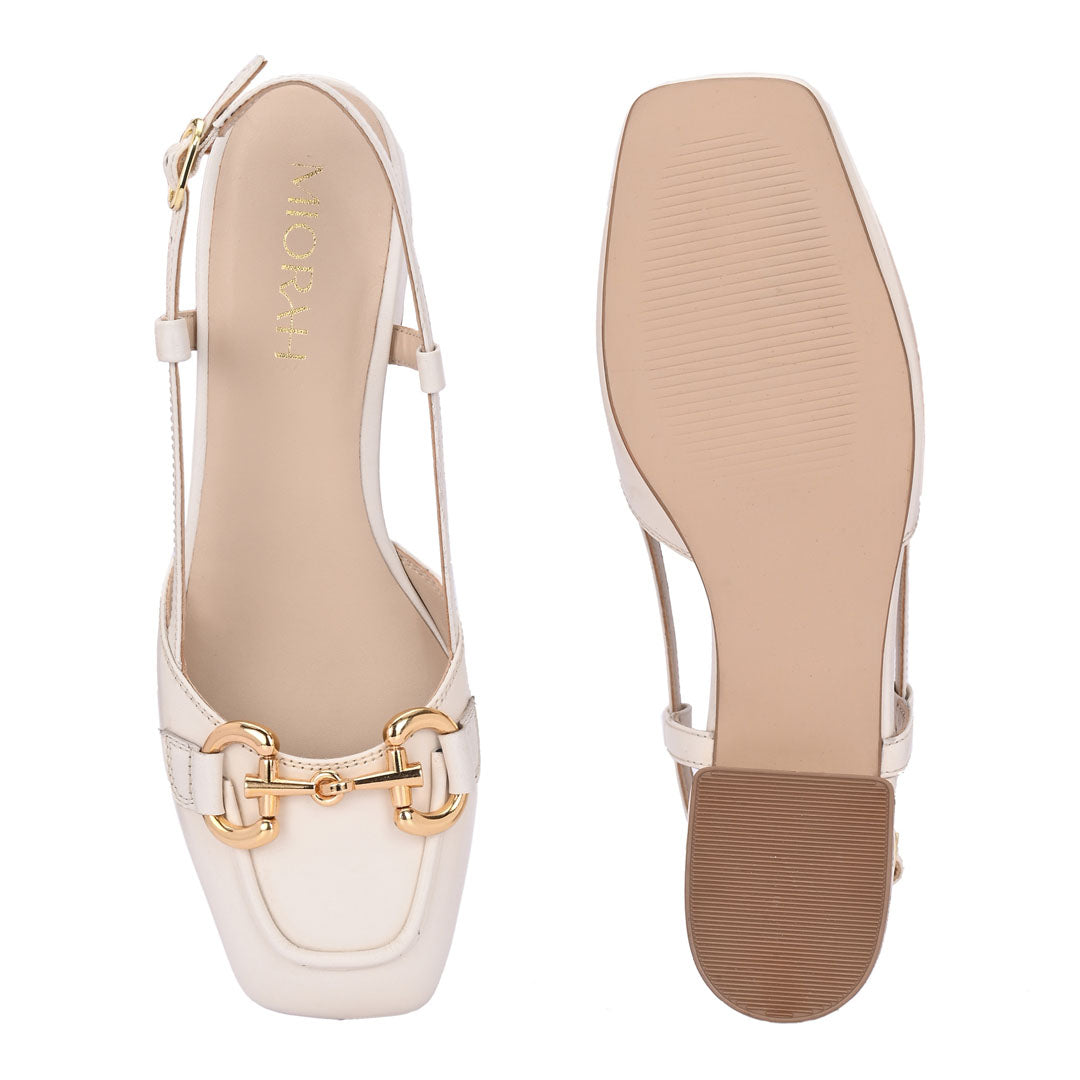Majestic Leather Block Heels