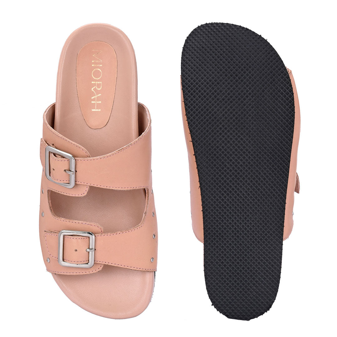 Solace Footbed Leather Comfort Sandals