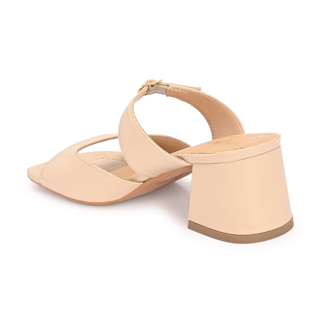Roxy Leather Block Heels