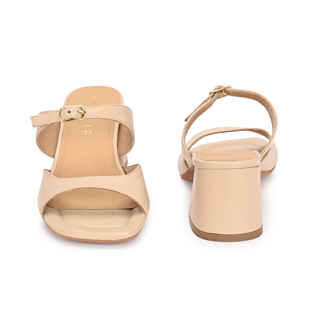 Roxy Leather Block Heels