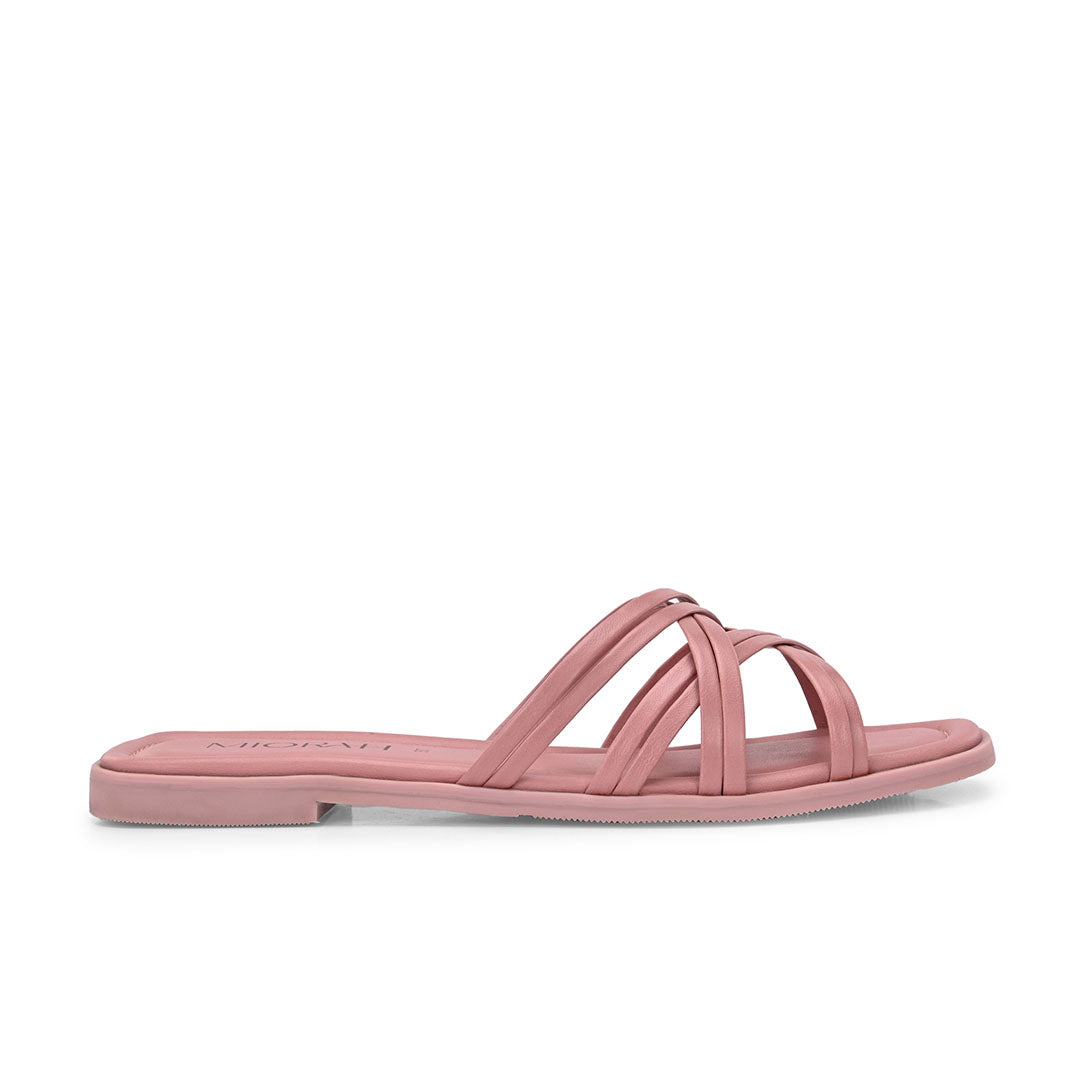 Zoe Leather Strappy Flats
