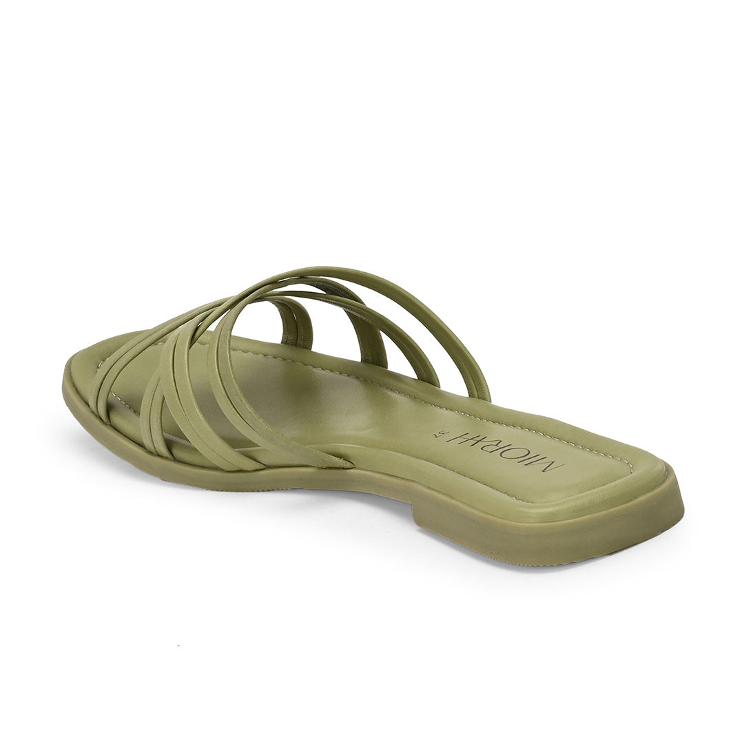 Zoe Leather Strappy Flats