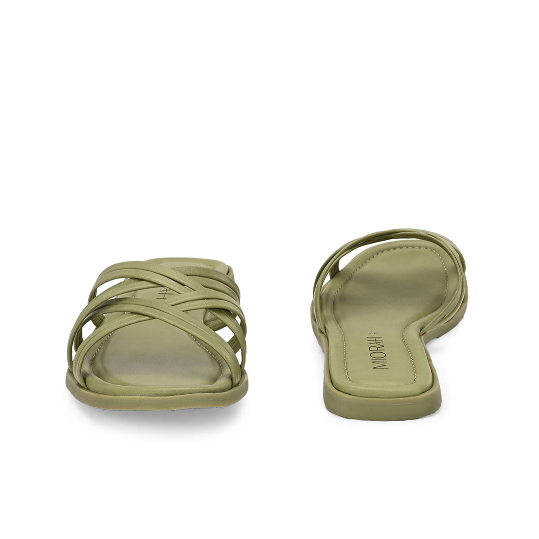Zoe Leather Strappy Flats