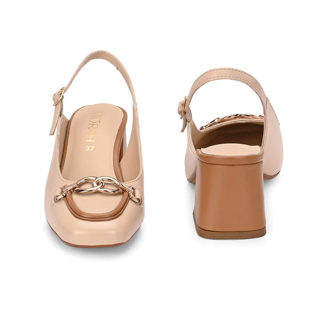 Elle Leather Block Heels
