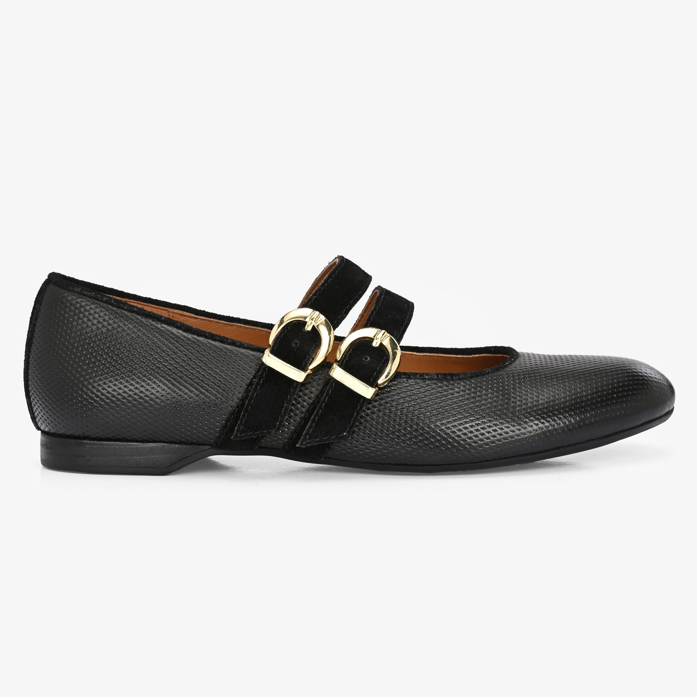 Callie Leather Strapy Ballerina
