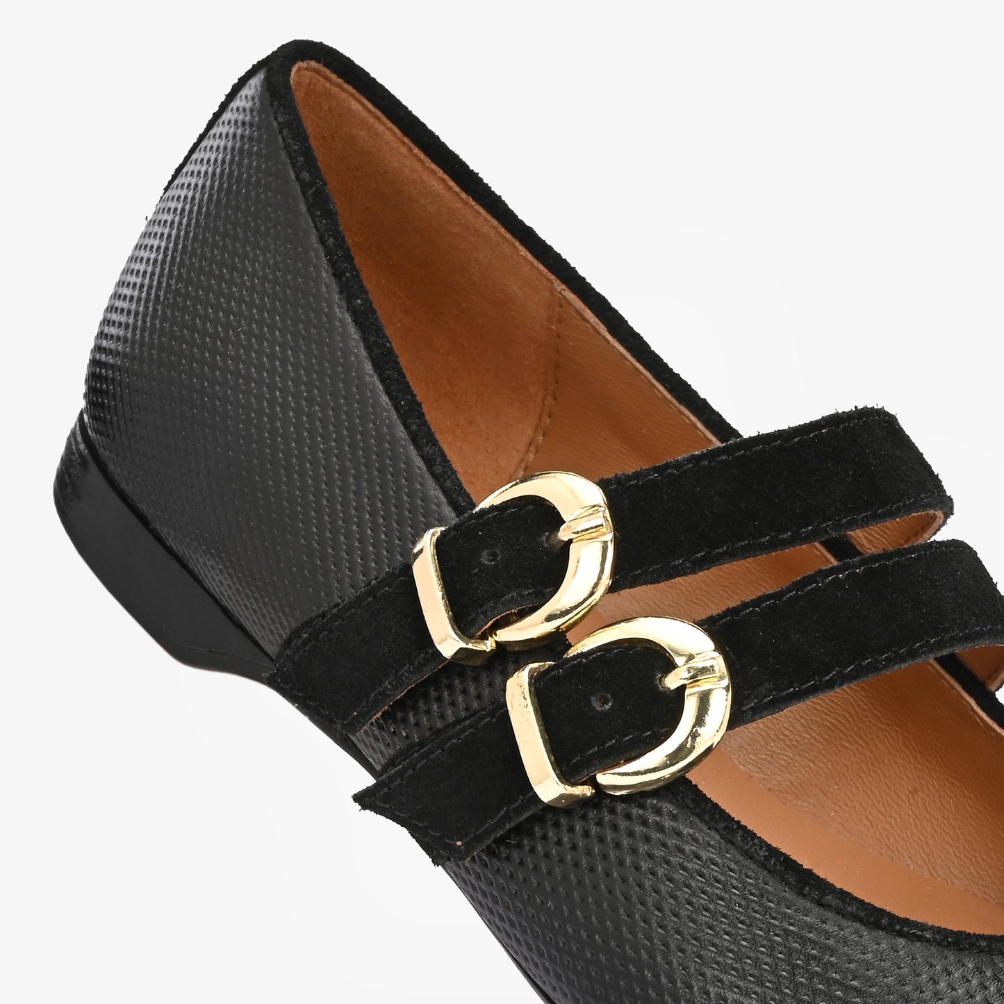 Callie Leather Strapy Ballerina
