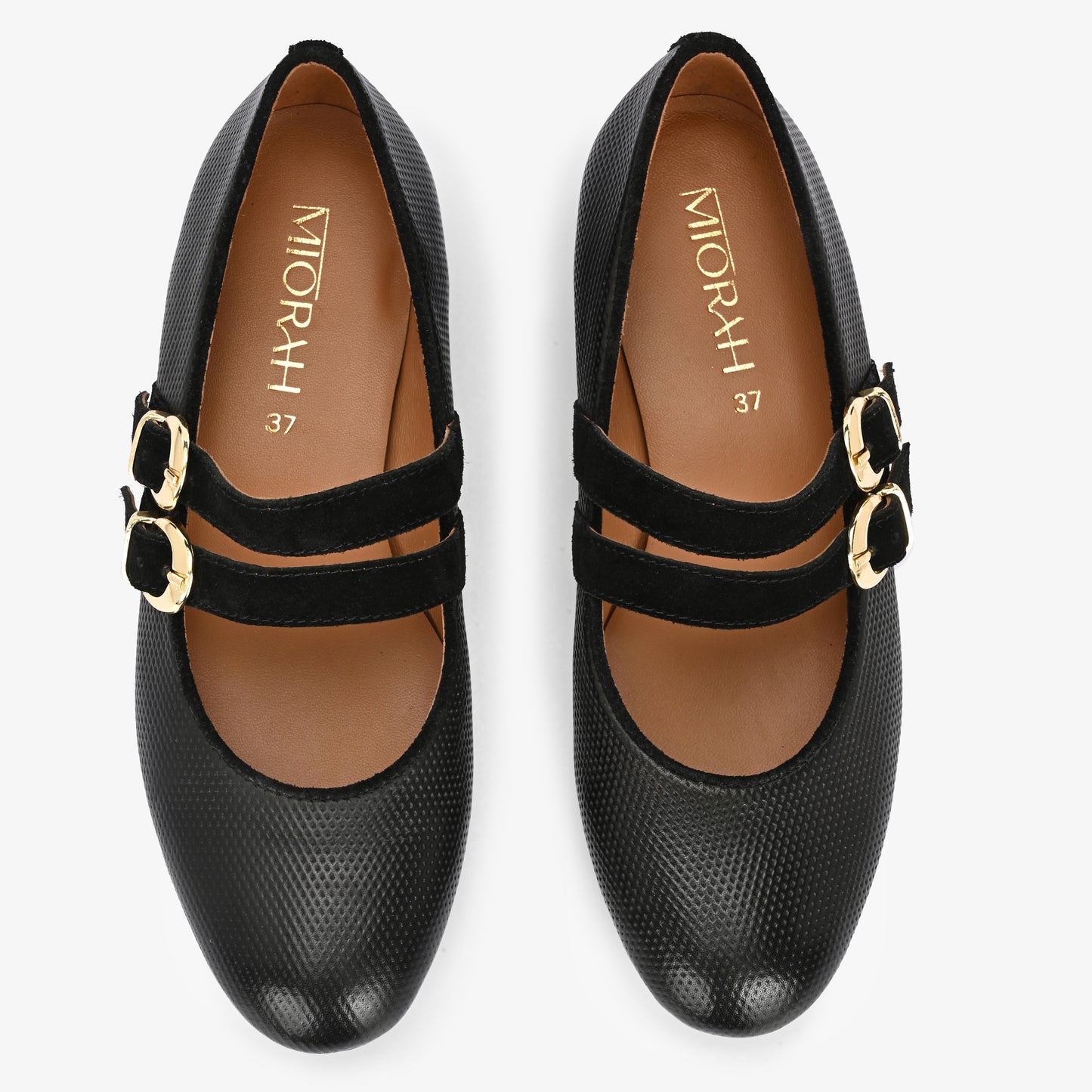 Callie Leather Strapy Ballerina