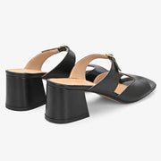 Roxy Leather Block Heels