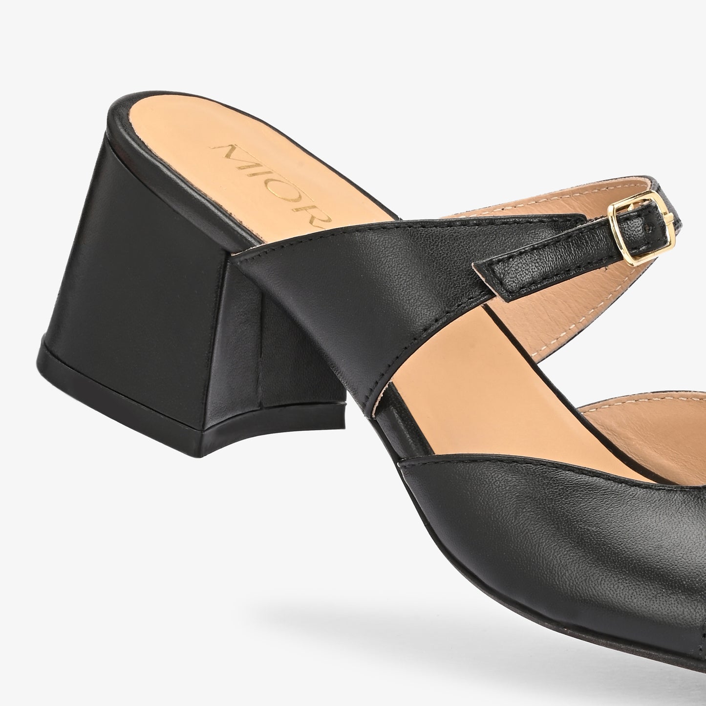 Roxy Leather Block Heels