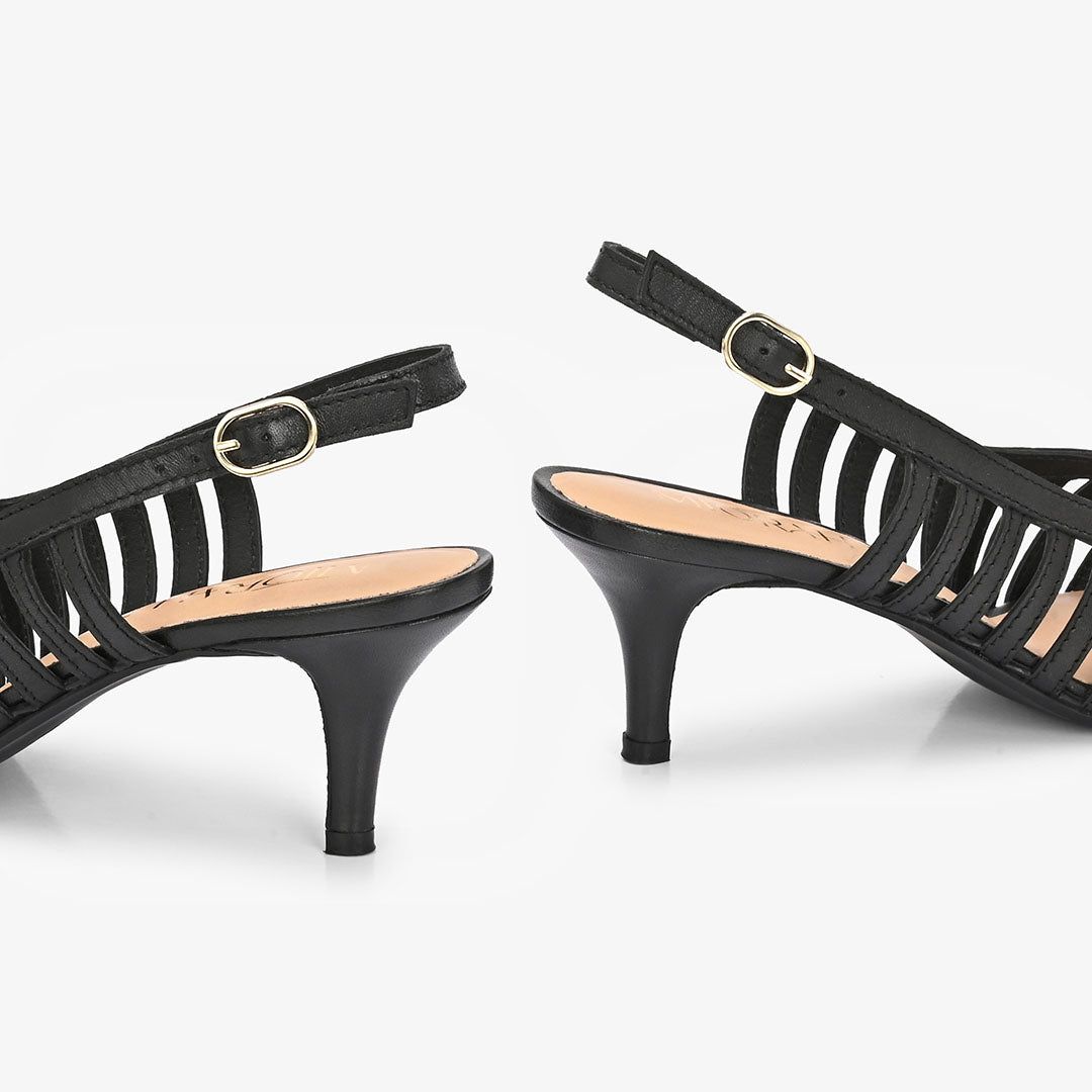 Lexa leather Strappy Heels